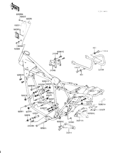 KZ1000 Рама ,крепежные детали