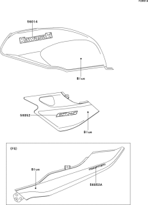 ER500 Наклейки (синие)