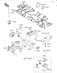 ZX750 Электрика