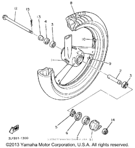 FZR1000EC Переднее колесо