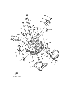 SR250 Головка цилиндра