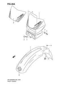 DR-Z400 Переднее крыло