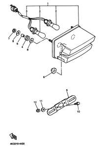 XJR1200 Taillight unit ass`y