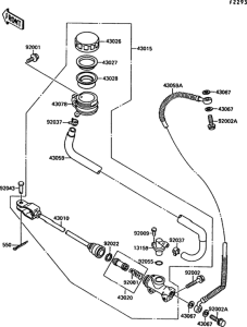 VN1500 Задний торм цилиндр