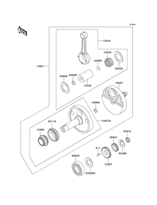 KL650 Вал коленчатый