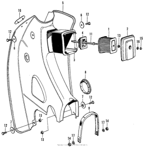 C70 Front cover + air cleaner