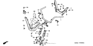 CN250 Handlebar + top bridge