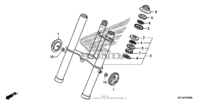 CRF50F Передняя вилка