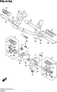 DL650X (ABS) Подножки