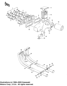 KZ1000 Air cleaner / mufflers