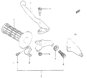 RM465 Left handle grip