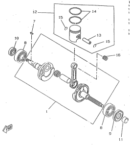 CW50RS Коленвал и поршень