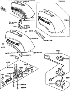 ZX550 Fuel tank(1 / 2)(zx550-a1 / a2)