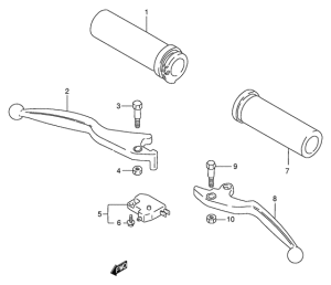 VS800 Рулевой рычаг