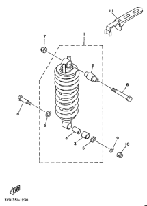 TDM850 Задняя подвеска
