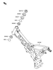DR-Z110 Frame comp