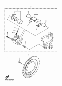 XVS950CU (ABS) リヤ ブレーキキヤリパ