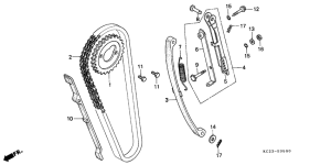 CM125C Цепь грм / натяжное устройство