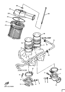 XV535H (34.0KW) Впускная система