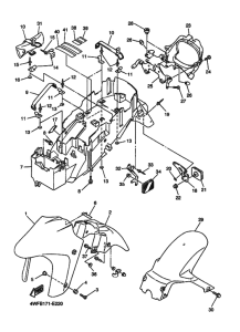 YZF600R YZF600RV Крыло
