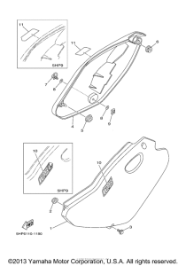 TTR125N Боковые обтекатели