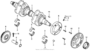 CB400 Коленвал