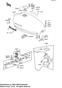 KZ1100 Tank fuel