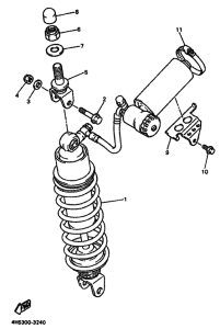 YZF750SP YZF750SPF Задняя подвеска
