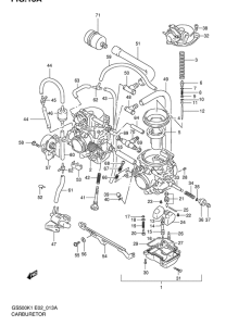 GS500 Carburetor assy