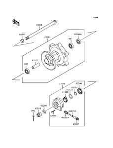 BN125 Переднее колесо