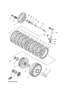 YZ250F Сцепление