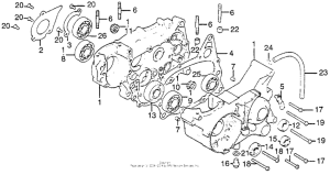 CR125 Картер двигателя