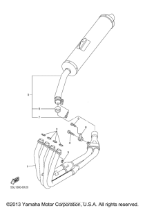 YZF-R6S Выхлопная система