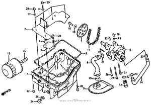  Oil pump + oil pan + oil filter