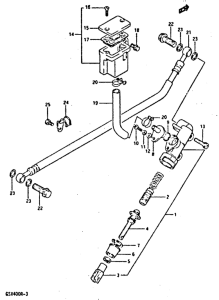 GSX-R400 Rr. master cylinder