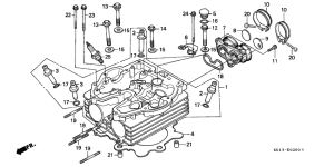 XR250R Головка цилиндров