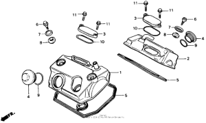 XL600V Крышка головки цилиндров