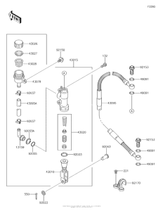 KX65 Задний торм цилиндр