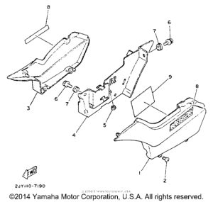 TW200EC Боковые обтекатели