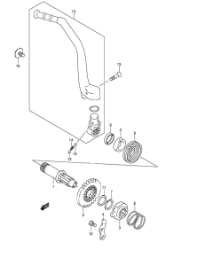 RM250 Ножной стартер