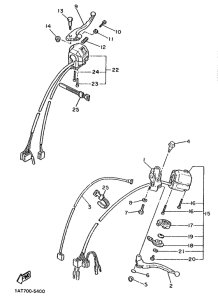 XV1000SE Handle switch. lever