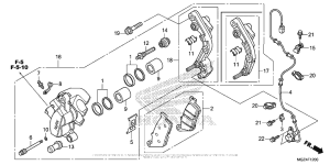 CBR500R (ABS) Передний суппорт