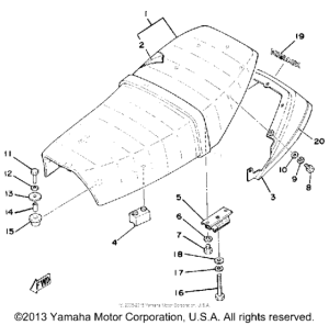 SR500E Сиденье
