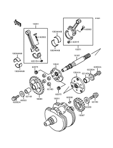 VN400 Коленвал