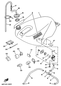 TZ250 Топливный бак