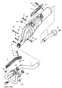 XT600EA Выхлопная система