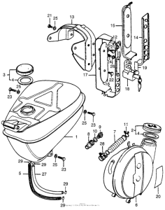 CT90 Fuel tank + sub tank