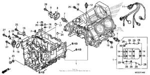ST1300 (ABS) Картер двигателя