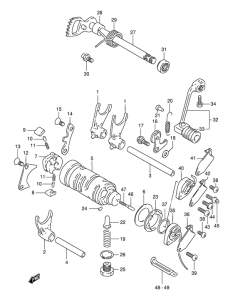 DR125 Переключение передач
