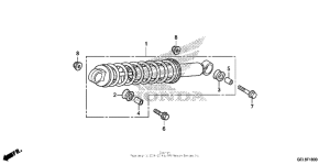 CRF50F Задние амортизаторы